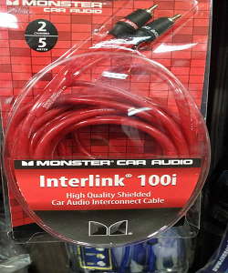 MONSTER Interlink 100i High quality shielded car Audio interconect Cable
