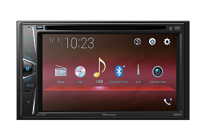 Pioneer avh-g215bt : Double-DIN DVD Multimedia AV Receiver with 6.2″ WVGA Touchscreen Display and Direct Co