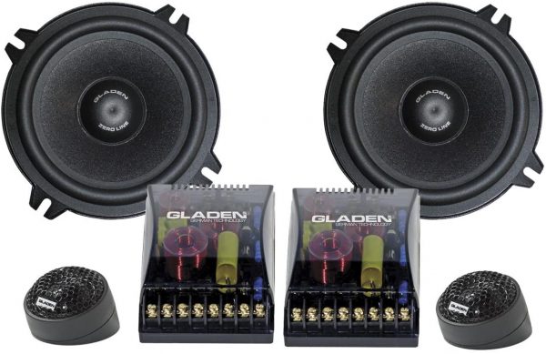 Gladen ZERO 130 : 25 mm High-Performance tweeter-Crossover with 504 possible settings-Made in Germany-3 ohm