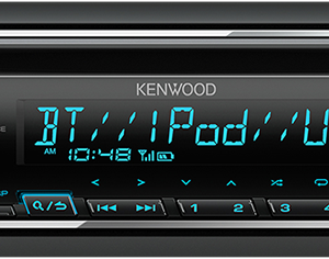 KDC-BT640U رادیو سی دی usb با aux و بلوتوث- 3 جفت خروجی RC ( خروجی 4 ولت)-iPod/iPhone- قابلیت اتصال به دو گوشی همزمان -قابلیت پخش MP3 / WMA/ AAC Playback و همچنین فرمت FLAC