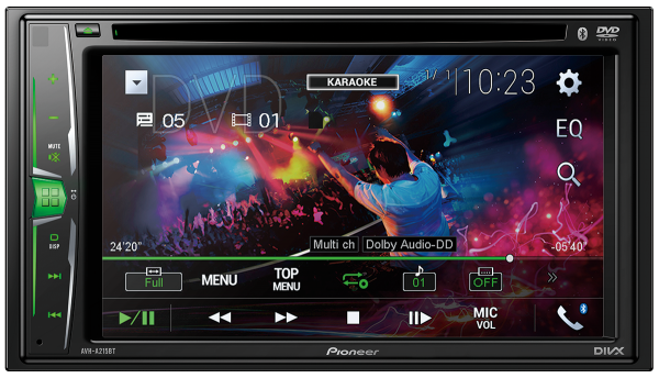 pioneer AVH-A215BT:6.2″ WVGA Touchscreen - Bluetooth, iPod/iPhone-Android