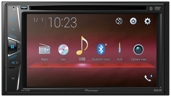 Pioneer avh-g215bt : Double-DIN DVD Multimedia AV Receiver with 6.2″ WVGA Touchscreen Display and Direct Co